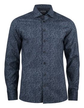 IB37 Poplin Slim Marineblå