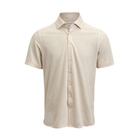Indigo Bow 133 S/S Shirt Tailored Fit Sand