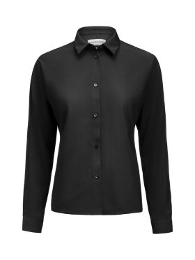 Crepe Satin Blouse Black
