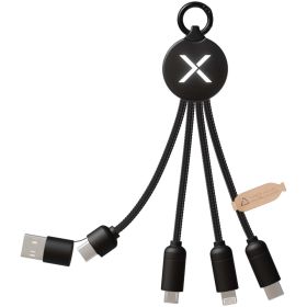 SCX.design C14 20 W 5-i-1-ladekabel Svart