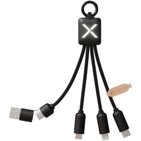 SCX.design C13 20W 5-i-1-ladekabel Svart