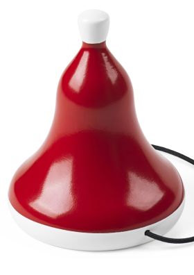 Nisselue medium rød/hvit