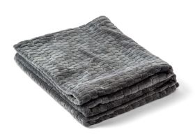 Fleecepledd Jaquard Grå