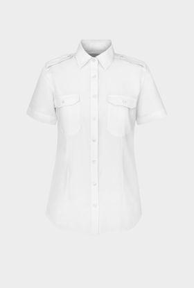 Sofia short sleeve pilot skjorte - hvit Hvit