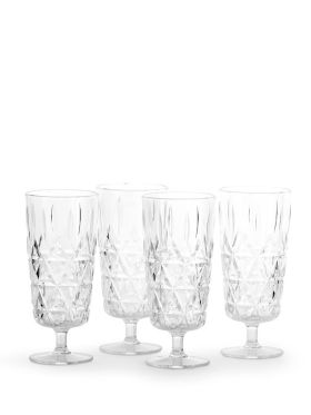 Piknik Juni Glass, Høy, 4-pk.