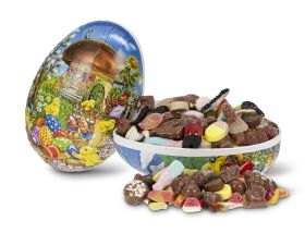 Påskeegg 23 cm Smågodt og Sjokoladeblanding 1000g