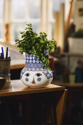 Olga Vase H20 cm blå