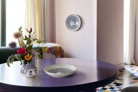 Olga Fat Ø33 cm blå