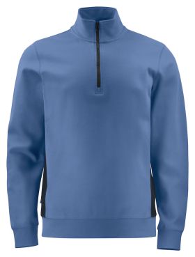 2128 SWEATSHIRT ½ ZIP Skyblue