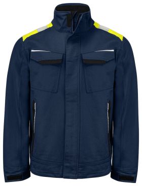 5437 Jakke Bomull Navy/Yellow