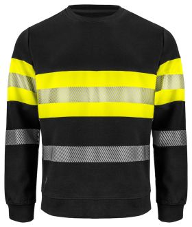 6129 Sweatshirt EN ISO 20471 Kl 1 Gul