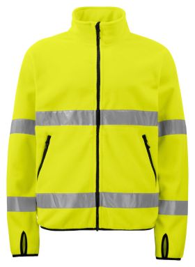 6327 Fleecejakke EN ISO 20471 Kl 3 Yellow/Black