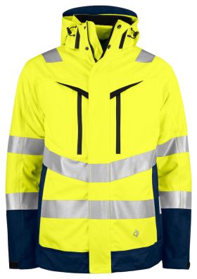 6445 Funksjonsjakke 3-i-1 EN ISO 20471 Kl 3/2 Yellow/Navy