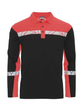 7004 Langermet Pique black-red