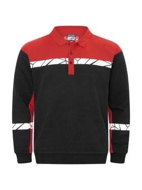 7100 Langermet Pique black-red