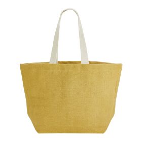 Soft washed jute beach bag