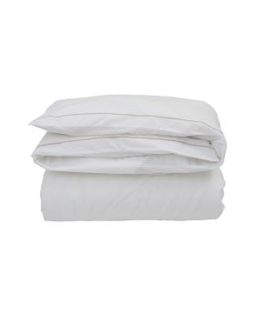 Hotel Percale Duvet White/Beige