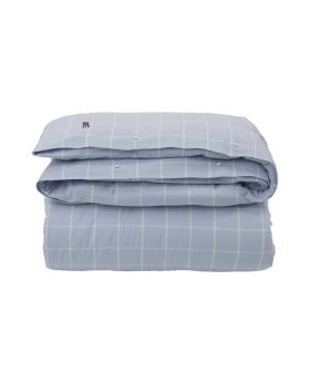Hotel Light Flannel Duvet Blue/White Check