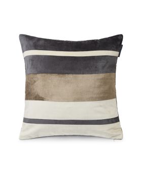 Striped Viscose/Cotton Velvet Pillow Cover