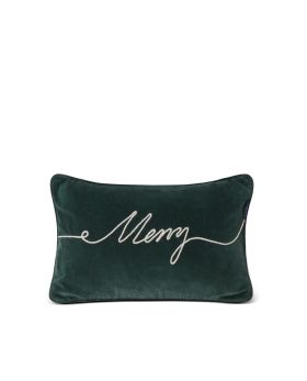 Merry Cotton Velvet Pillow One Size
