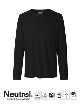 Herre T-skjorte med lange ermer black
