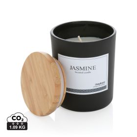 Ukiyo deluxe duftlys med bambuslokk Svart