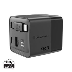 Urban Vitamin Mendocino 65W GaN-lader med uttrekkbar kabel