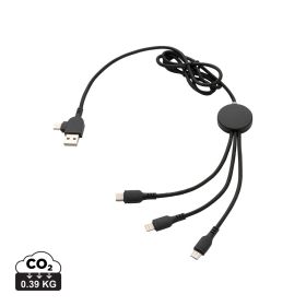 6-i-1-kabel med lysende logo