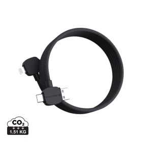 Urban Vitamin Stockton 65W resirkulert TPE/PET-magnetkabel Svart