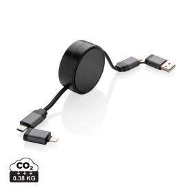Terra RCS uttrekkbar 6 i 1-kabel 60W resirkulert aluminium