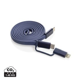 Arc RCS resirkulert ultratynn 60W 2-i-1 magnetisk kabel Blå