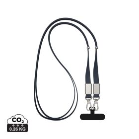 Nivo RCS resirkulert PET crossbody snor Marineblå