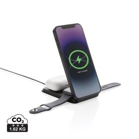 Swiss Peak RCS rPU 15W 3 i 1 magnetisk trådløs lader