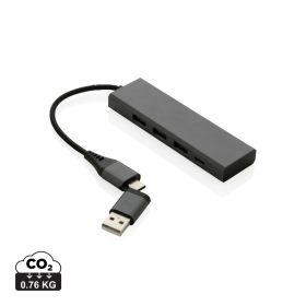 Terra RCS resirkulert aluminiumshub med 3 USB-porter