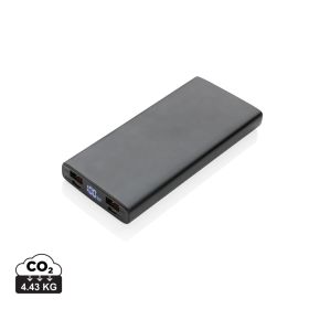 Aluminium 18W 10 000 mAh PD-powerbank Svart