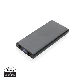 Aluminium 18W 10 000 mAh PD-powerbank Svart