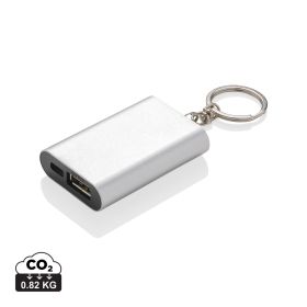 1.000 mAh nøkkelring powerbank Sølv