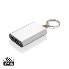 1.000 mAh nøkkelring powerbank Sølv