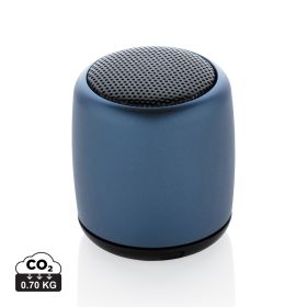 Mini aluminum trådløs høyttaler blå