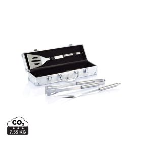3-delers grillsett i aluminiumsboks