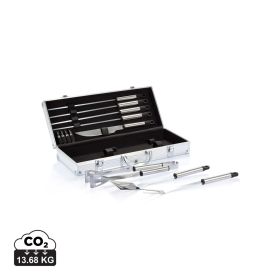 12-delers grillsett i aluminiumsboks
