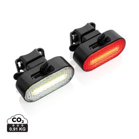Lumino RCS USB-oppladbart sykkellyktsett i resirkulert plast