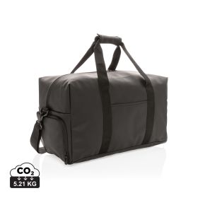 Weekend-duffelbag av glatt PU Svart