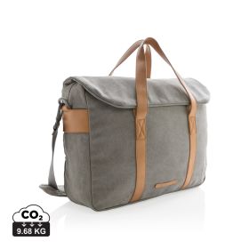 Kanvas laptop bag, PVC-fri Grå