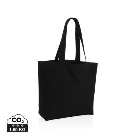 Impact Aware™ 240 gsm rcanvas shopper med lomme, ufarget Svart
