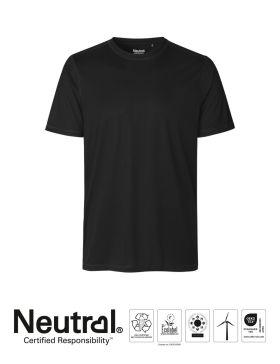 Recycled Performance T-skjorte Svart