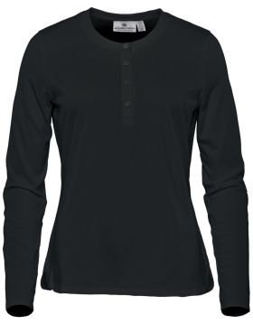 Torcello L/S Henley (D) Svart