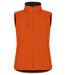Classic Softshell Vest Women Blood Orange
