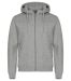 Miami Hoody Full Zip Grey Melange
