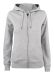 Premium OC Hoody Full Zip Women Grey Melange